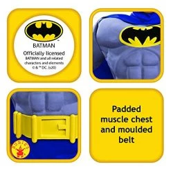 Rubie's Official DC Comics Batman Brave & The Bold Childs Deluxe Costume, Muscle Chest -Rubie's Shop 51abPI5UAL 1