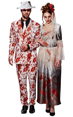 Rubie's Official Bloody Hands Dress Ladies Halloween Costume, Ghost Bride, Ladies Size Large UK 16-18 5 Rubie's Official Bloody Hands Dress Ladies Halloween Costume, Ghost Bride, Ladies Size Large UK 16-18 - Image 3