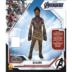 Rubie's Official Marvel Avengers Endgame Shuri Deluxe Childs Costume, Kids Superhero Fancy Dress -Rubie's Shop 51ayG8YnezS 1