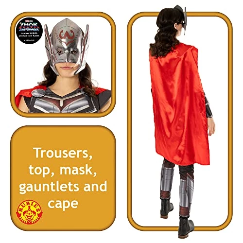 Rubie's Official Marvel Thor Love And Thunder Movie, Mighty Thor Ladies Deluxe Costume, Adult Fancy Dress 6 Rubie's Official Marvel Thor Love And Thunder Movie, Mighty Thor Ladies Deluxe Costume, Adult Fancy Dress - Image 4