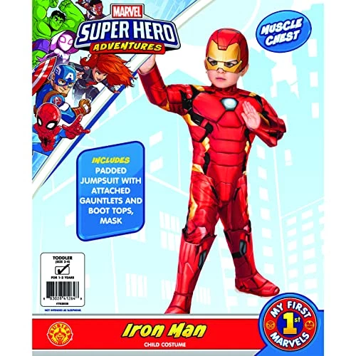 Rubie's Official Marvel Avengers Iron Man Deluxe Toddler Costume, Kids Fancy Dress 5 Rubie's Official Marvel Avengers Iron Man Deluxe Toddler Costume, Kids Fancy Dress - Image 3