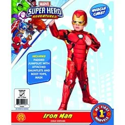 Rubie's Official Marvel Avengers Iron Man Deluxe Toddler Costume, Kids Fancy Dress -Rubie's Shop 51bPgU8nbvL