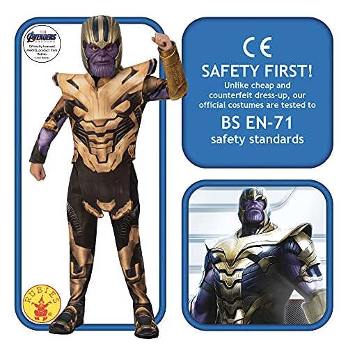 Rubie's Official Marvel Avengers Endgame Thanos Classic Childs Costume, Kids Superhero Fancy Dress 4 Rubie's Official Marvel Avengers Endgame Thanos Classic Childs Costume, Kids Superhero Fancy Dress - Image 2