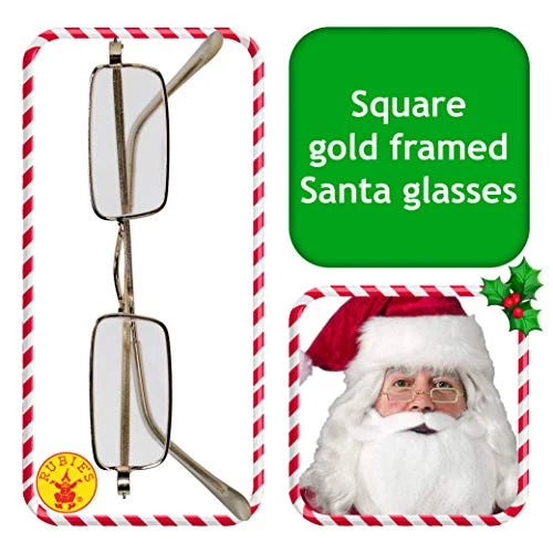 Rubie's Official Santa Glasses Square Father Christmas, Adult Costume - One Size 4 Rubie's Official Santa Glasses Square Father Christmas, Adult Costume - One Size - Image 2