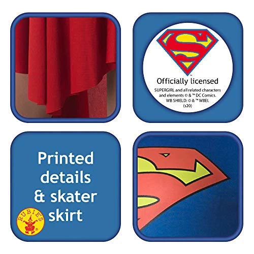 Rubie's Official DC Comics Super Girl Ladies Costume, Adult Superhero Fancy Dress 5 Rubie's Official DC Comics Super Girl Ladies Costume, Adult Superhero Fancy Dress - Image 3