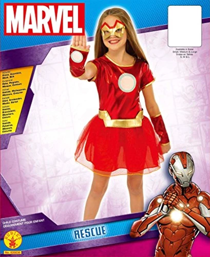 Rubie's Official Marvel Avengers Lil Iron Lady Childs Costume, Kids Superhero Fancy Dress 4 Rubie's Official Marvel Avengers Lil Iron Lady Childs Costume, Kids Superhero Fancy Dress - Image 2