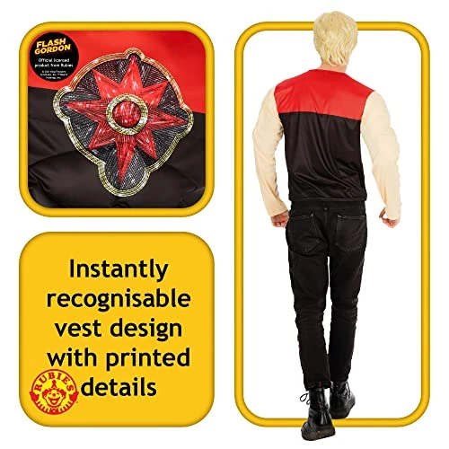 Rubies Official Flash Gordon Muscle Top, Adult Fancy Dress 4 Rubies Official Flash Gordon Muscle Top, Adult Fancy Dress - Image 2