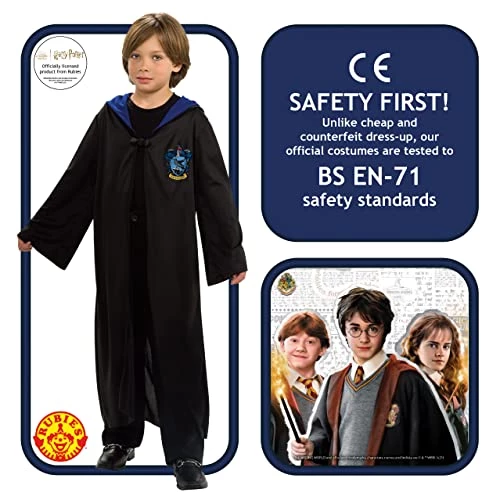 Rubies Official Harry Potter Ravenclaw Child Robe, Kids Fancy Dress 4 Rubies Official Harry Potter Ravenclaw Child Robe, Kids Fancy Dress - Image 2