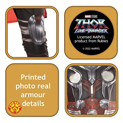Rubie's Official Marvel Thor Love And Thunder Movie, Mighty Thor Ladies Deluxe Costume, Adult Fancy Dress 5 Rubie's Official Marvel Thor Love And Thunder Movie, Mighty Thor Ladies Deluxe Costume, Adult Fancy Dress - Image 3