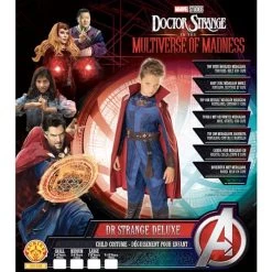 Rubies Official Marvel Dr Strange In The Multiverse Of Madness Dr Strange Deluxe Child Costume, Kids Fancy Dress -Rubie's Shop 51etWNKroWL