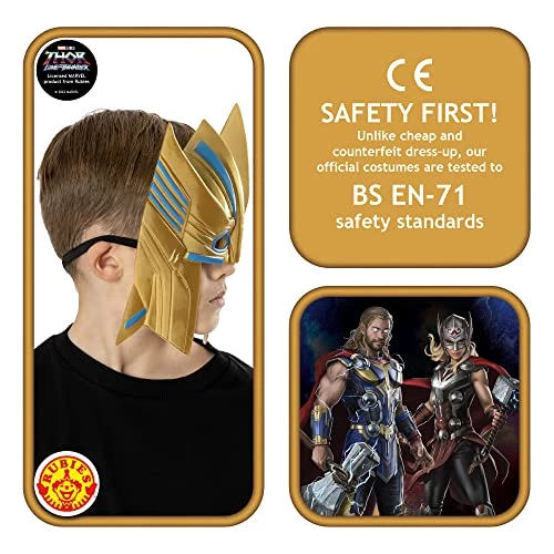 Rubies Official Marvel Thor Love & Thunder Movie, Thor Child Mask 4 Rubies Official Marvel Thor Love & Thunder Movie, Thor Child Mask - Image 3