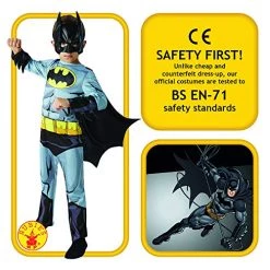 Rubie's Official DC Comic Batman Boys Fancy Dress, Kids Superhero Comic Book Style 10 Rubie's Official DC Comic Batman Boys Fancy Dress, Kids Superhero Comic Book Style -Rubie's Shop 51f2zc0oDaL