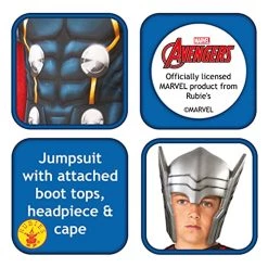 Rubie's Official Marvel Avengers Thor Classic Childs Costume, Kids Superhero Fancy Dress 11 Rubie's Official Marvel Avengers Thor Classic Childs Costume, Kids Superhero Fancy Dress -Rubie's Shop 51f56BXgZuL