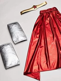 Generique - Wonder Woman Damenkostüm DC Lizenzkostüm Rot-blau-gold -Rubie's Shop 51fBMUhWuL