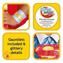 Rubie's Official DC Super Hero Girl's Supergirl Deluxe Costume, Kids Fancy Dress -Rubie's Shop 51g8EeiqzlL