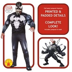 Rubie's Official Disney Marvel Venom, Villian Deluxe Adult Costume -Rubie's Shop 51gdUc8tyIL