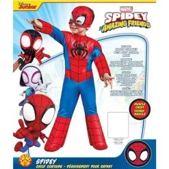 Rubies Official Marvel Spidey And His Amazing Friends Spider-Man Deluxe Toddler Costume -Rubie's Shop 51gqCfOmhDL