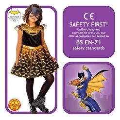 Rubies Official DC Batgirl Deluxe Child Dress, Kids Superhero Fancy Dress, Medium 5-6 Years -Rubie's Shop 51gysooxvL 1