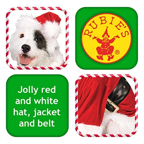 Official Rubie's Santa Claus Dog Costume, Christmas Pet Dress Up, Size Large 5 Official Rubie's Santa Claus Dog Costume, Christmas Pet Dress Up, Size Large - Image 3