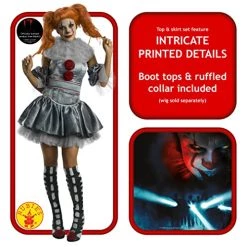 Rubie's IT Movie Women's Deluxe Pennywise Costume 11 Rubie's IT Movie Women's Deluxe Pennywise Costume -Rubie's Shop 51i4bccCz7L