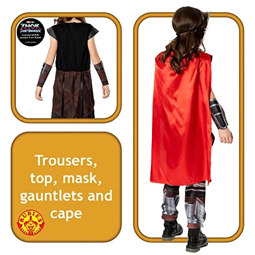 Rubies Official Marvel Thor: Love And Thunder Mighty Thor Deluxe Child Costume, Kids Fancy Dress 3 Rubies Official Marvel Thor: Love And Thunder Mighty Thor Deluxe Child Costume, Kids Fancy Dress - Image 2