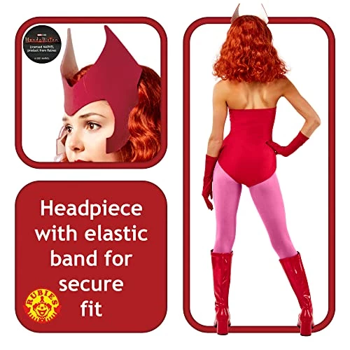 Rubie's Official Disney Marvel Wanda Adult Costume, Womens Superhero Fancy Dress 5 Rubie's Official Disney Marvel Wanda Adult Costume, Womens Superhero Fancy Dress - Image 3