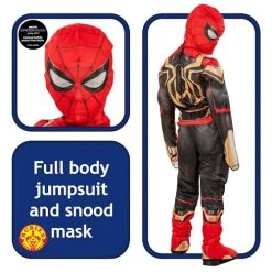 Rubie's Official Marvel Iron Spider-Man No Way Home Deluxe Childs Black Gold & Red Costume, Kids Superhero Fancy Dress -Rubie's Shop 51ivg1FaAYL