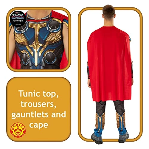 Rubie's Official Marvel Thor Love And Thunder Movie, Thor Deluxe Mens Costume, Adult Fancy Dress 6 Rubie's Official Marvel Thor Love And Thunder Movie, Thor Deluxe Mens Costume, Adult Fancy Dress - Image 4