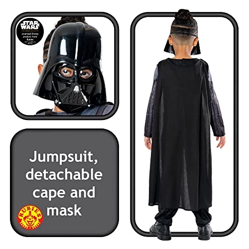 Rubie's Official Star Wars Obi Wan Kenobi Series - Darth Vader Kenobi Classic Child Costume, Kids Fancy Dress 5 Rubie's Official Star Wars Obi Wan Kenobi Series - Darth Vader Kenobi Classic Child Costume, Kids Fancy Dress - Image 3