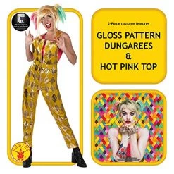 Official Rubie's DC Comic Harley Quinn Gold Jumpsuit Costume 9 Official Rubie's DC Comic Harley Quinn Gold Jumpsuit Costume -Rubie's Shop 51l0fVqDDcL