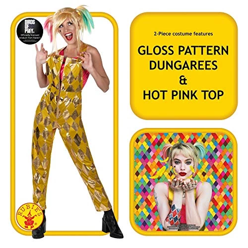Official Rubie's DC Comic Harley Quinn Gold Jumpsuit Costume 5 Official Rubie's DC Comic Harley Quinn Gold Jumpsuit Costume - Image 3