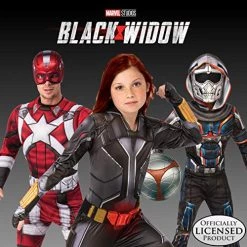 Rubies Official Marvel Black Widow Movie, Classic Taskmaster Kids Costume, Villain Fancy Dress, Childs Size -Rubie's Shop 51l4zU3J77L