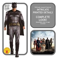 Rubie's Official DC Warner Bros Justice League Batman Costume, Adult Superhero Fancy Dress -Rubie's Shop 51mybpfnv3L