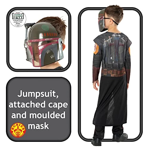 Rubie's Official Star Wars Book Of Boba Fett - Boba Fett Classic Child Costume, Kids Fancy Dress 5 Rubie's Official Star Wars Book Of Boba Fett - Boba Fett Classic Child Costume, Kids Fancy Dress - Image 3