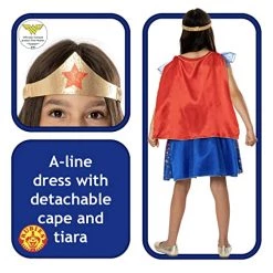 Rubie's Official DC Wonder Woman Deluxe Child Dress, Kids Superhero Fancy Dress -Rubie's Shop 51np5aDSYL 3