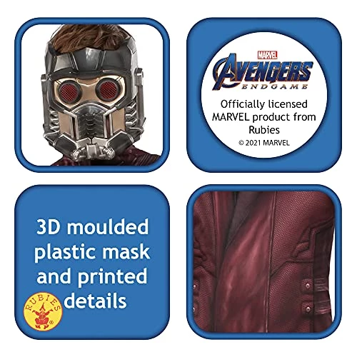Rubie's Official Marvel Avengers Endgame Star Lord Classic Childs Costume, Kids Superhero Fancy Dress 4 Rubie's Official Marvel Avengers Endgame Star Lord Classic Childs Costume, Kids Superhero Fancy Dress - Image 2