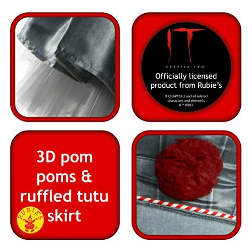 Rubie's IT Movie Women's Deluxe Pennywise Costume 6 Rubie's IT Movie Women's Deluxe Pennywise Costume - Image 4