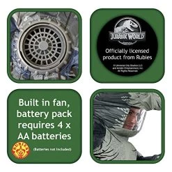 Rubie's Official Jurassic World Fallen Kingdom, Velociraptor Inflatable Dinosaur Costume, Adults One Size -Rubie's Shop 51p0mr566QL