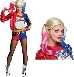 Rubie's Official DC Comics Suicide Squad Harley Quinn, Ladies Fancy Dress Halloween Villain Costume 16 Rubie's Official DC Comics Suicide Squad Harley Quinn, Ladies Fancy Dress Halloween Villain Costume -Rubie's Shop 51pEUL KIRL. AC 1