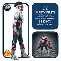 Rubie's Boy's Marvel: The Falcon And The Winter Soldier Captain America Deluxe Costume 9 Rubie's Boy's Marvel: The Falcon And The Winter Soldier Captain America Deluxe Costume -Rubie's Shop 51pQa4c9ML