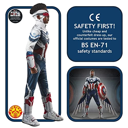 Rubie's Boy's Marvel: The Falcon And The Winter Soldier Captain America Deluxe Costume 5 Rubie's Boy's Marvel: The Falcon And The Winter Soldier Captain America Deluxe Costume - Image 3