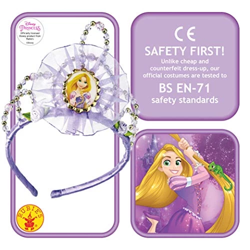 Rubie's Official Disney Princess Rapunzel Tiara - One Size, Purple 4 Rubie's Official Disney Princess Rapunzel Tiara - One Size, Purple - Image 2