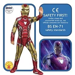 Rubie's Official Avengers Endgame Iron Man, Classic Child Costume - Small, Age 3-4, Height 117 Cm & Official Marvel Avengers Assemble Iron Man Child Gloves,- One Size, Red -Rubie's Shop 51qELvzVyxS