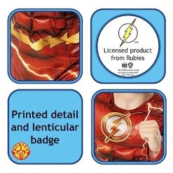Rubie's Official DC The Flash Child Costume, Kids Superhero Fancy Dress 10 Rubie's Official DC The Flash Child Costume, Kids Superhero Fancy Dress -Rubie's Shop 51qGeNFqrjL