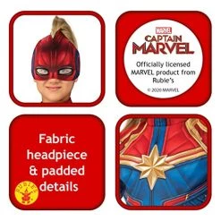 Rubie's Official Disney Captain Marvel Hero Suit, Childs Costume Deluxe -Rubie's Shop 51qZQLyWVdL 2