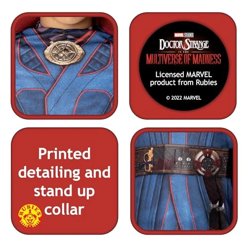 Rubies Official Marvel Dr Strange In The Multiverse Of Madness Dr Strange Deluxe Child Costume, Kids Fancy Dress 5 Rubies Official Marvel Dr Strange In The Multiverse Of Madness Dr Strange Deluxe Child Costume, Kids Fancy Dress - Image 4