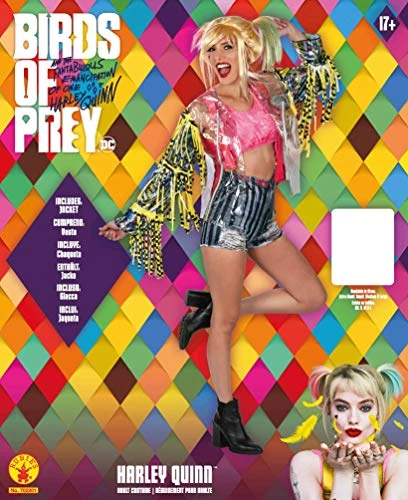 Official Rubie's DC Comic Harley Quinn Fancy Dress Jacket, Birds Of Prey Movie Style 5 Official Rubie's DC Comic Harley Quinn Fancy Dress Jacket, Birds Of Prey Movie Style - Image 3