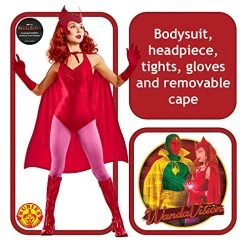 Rubie's Official Disney Marvel Wanda Adult Costume, Womens Superhero Fancy Dress -Rubie's Shop 51rBGQ5tsRL 1