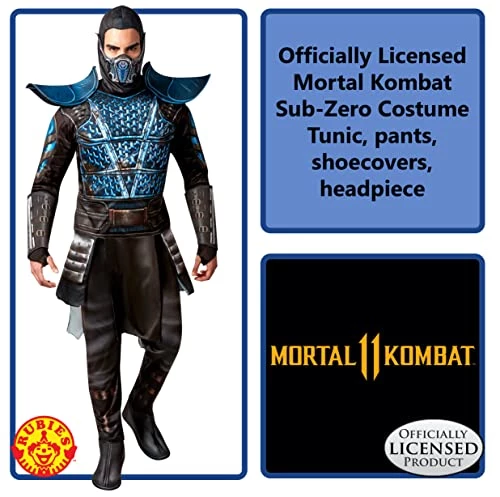 Rubies Official Mortal Kombat Sub-Zero Costume, Adult Fancy Dress 5 Rubies Official Mortal Kombat Sub-Zero Costume, Adult Fancy Dress - Image 3