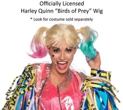 Rubie's Womens Dc Comics Birds Of Prey Harley Quinn Costume Wig, As Shown, One Size US -Rubie's Shop 51rqOSMQlkL